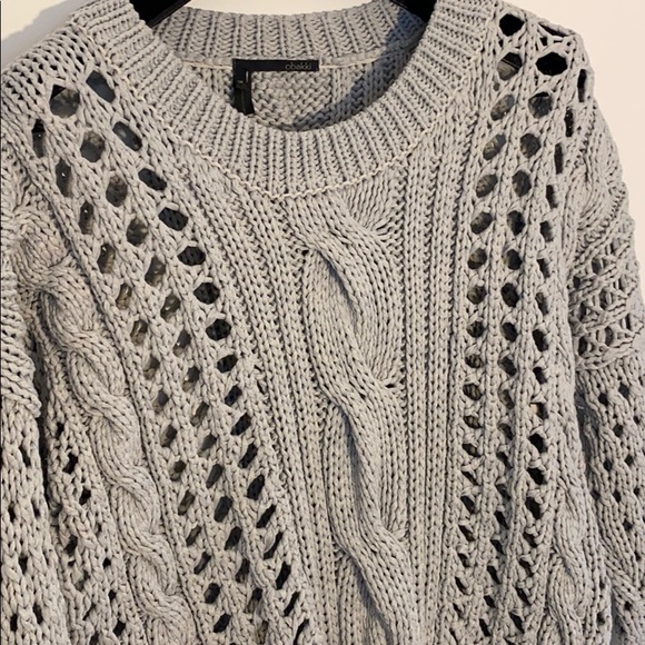Obakki Grey Cable Knit Sweater - Picture 6 of 11